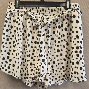 She + Sky Monochrome Polka Dot Shorts